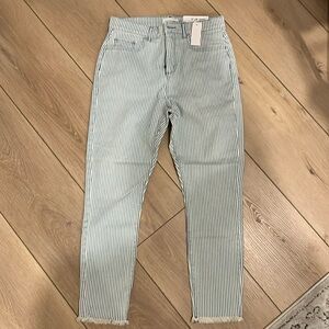 LOFT High Waist Skinny Crop NWT